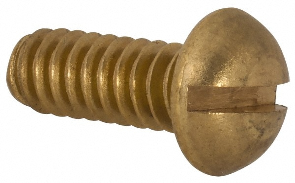 Value Collection R51091097 Machine Screw: #10-24 x 1/2", Round Head, Slotted Image