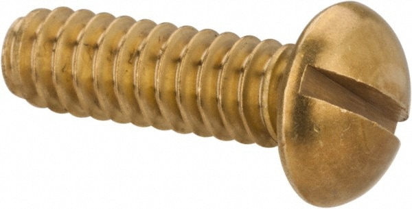 Value Collection 3RSMSR10C010 Machine Screw: #10-24 x 5/8", Round Head, Slotted Image