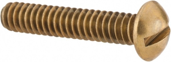 Value Collection R52000325 #10-24 UNC, 1" Length Under Head Slotted Drive Machine Screw Image