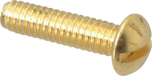 Value Collection R52000334 Machine Screw: 1/4-20 x 1", Round Head, Slotted Image