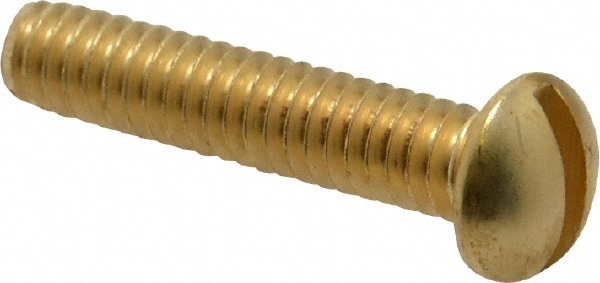 Value Collection R52000335 Machine Screw: 1/4-20 x 1-1/4", Round Head, Slotted Image