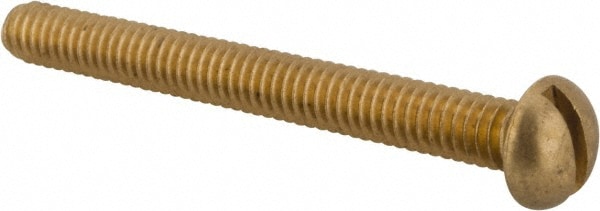 Value Collection 3RSMSR94C208 Machine Screw: 1/4-20 x 2-1/2", Round Head, Slotted Image