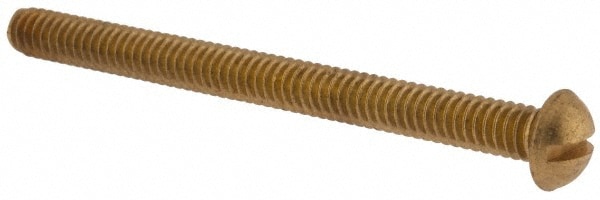 Value Collection 3RSMSR94C300 Machine Screw: 1/4-20 x 3", Round Head, Slotted Image