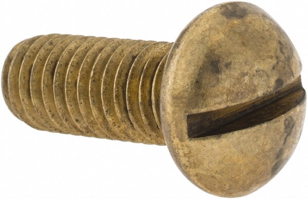 Value Collection R63094244 Machine Screw: 3/8-16 x 1", Round Head, Slotted Image