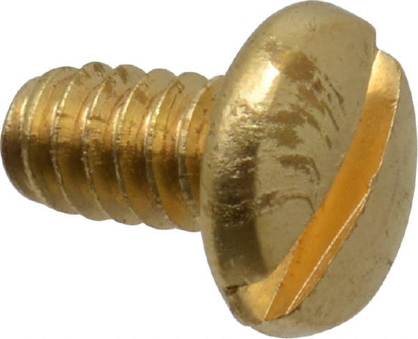 Pack of 100 Slotted Drive 330 Brass Machine Screw 1-72 Threads Round Head 1/4 Length Plain Finish