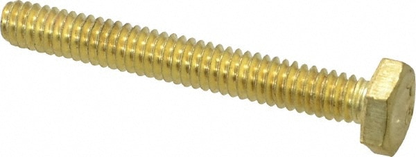 Value Collection R63091644 Hex Head Cap Screw: 1/4-20 x 2", Brass Image