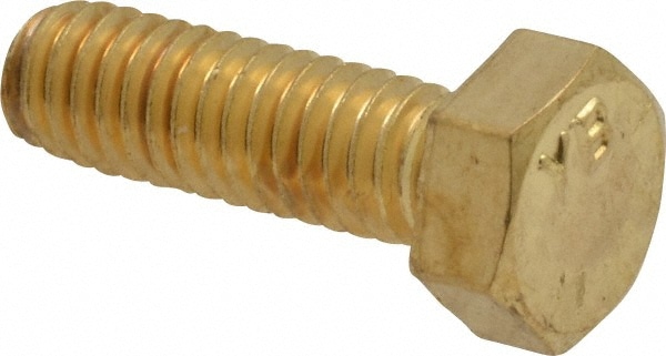 Value Collection R63091323 Hex Head Cap Screw: 5/16-18 x 1", Brass Image