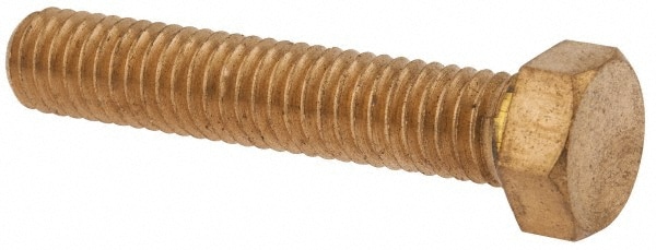 Value Collection R63092448 Hex Head Cap Screw: 3/8-16 x 2", Brass Image