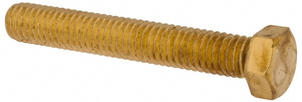 Value Collection R63092489 Hex Head Cap Screw: 3/8-16 x 2-1/2", Brass Image