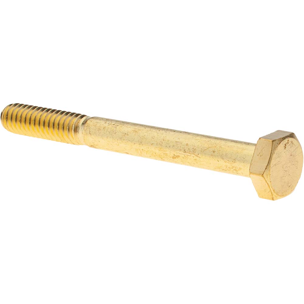 Value Collection Hex Head Cap Screw 3/816 x 3", Brass MSC