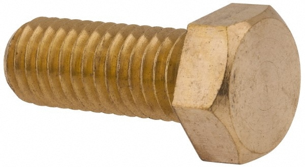 Value Collection R63092244 Hex Head Cap Screw: 1/2-13 x 1-1/4", Brass Image