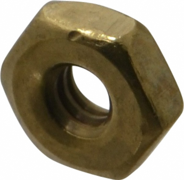 Value Collection 91603 #6-32 UNC Brass Right Hand Machine Screw Hex Nut Image