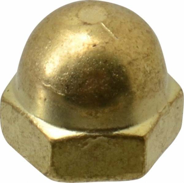 Value Collection R63092844 #8-32 UNC, 5/16" Width Across Flats, Uncoated, Brass Acorn Nut Image