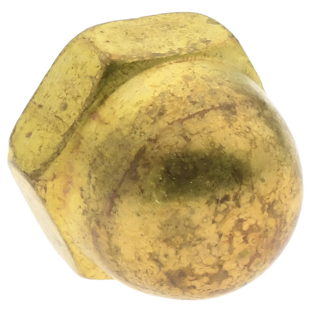 Value Collection R63092881 #10-24 UNC, 3/8" Width Across Flats, Uncoated, Brass Acorn Nut Image