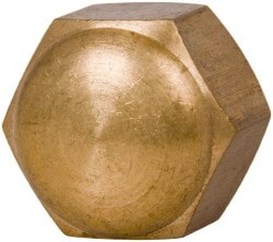 Value Collection R63092456 1/2-13" UNC, 3/4" Width Across Flats, Uncoated, Brass Acorn Nut Image