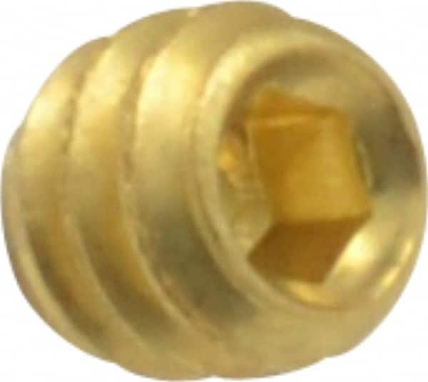 Value Collection - Set Screw: #6-32 x 1/8″, Cup Point, Brass - 67602243 -  MSC Industrial Supply