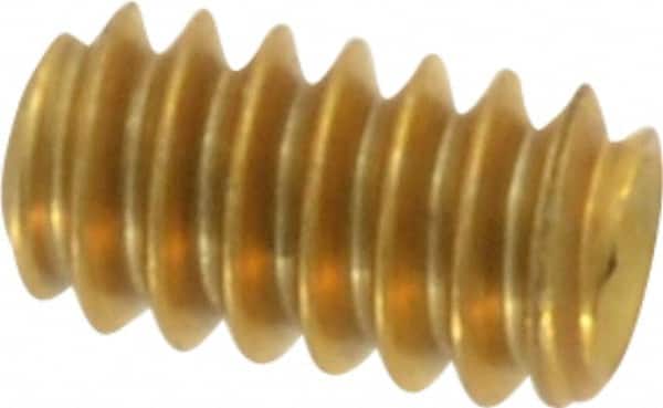 Value Collection - Set Screw: #6-32 x 1/4″, Cup Point, Brass - 67602326 -  MSC Industrial Supply