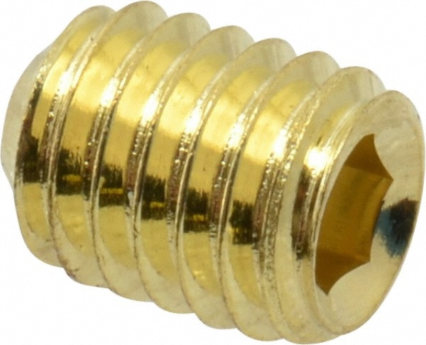 Value Collection R63642684 Set Screw: #10-32 x 1/4", Cup Point, Brass Image