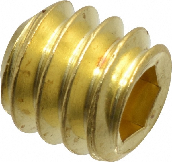 Value Collection R63642840 Set Screw: 1/4-20 x 1/4", Cup Point, Brass Image