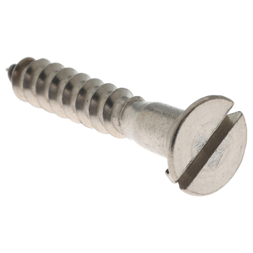 Value Collection R63642640 #8, 1" OAL, Slotted Drive, Flat Head Wood Screw Image