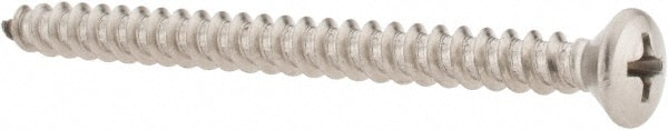 Value Collection R63646482 Sheet Metal Screw: #10, Oval Head, Phillips Image