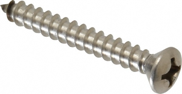 Value Collection R63646322 Sheet Metal Screw: #12, Oval Head, Phillips Image