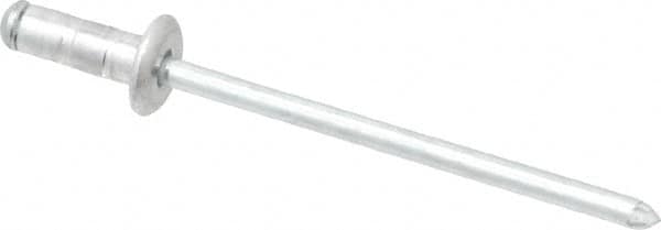 RivetKing. ABS41-43RTP500 Blind Rivet: Size 41-43, Dome Head, Aluminum Body, Steel Mandrel 
