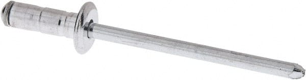 RivetKing. ABS52-54RTP250 Blind Rivet: Size 52-54, Dome Head, Aluminum Body, Steel Mandrel 