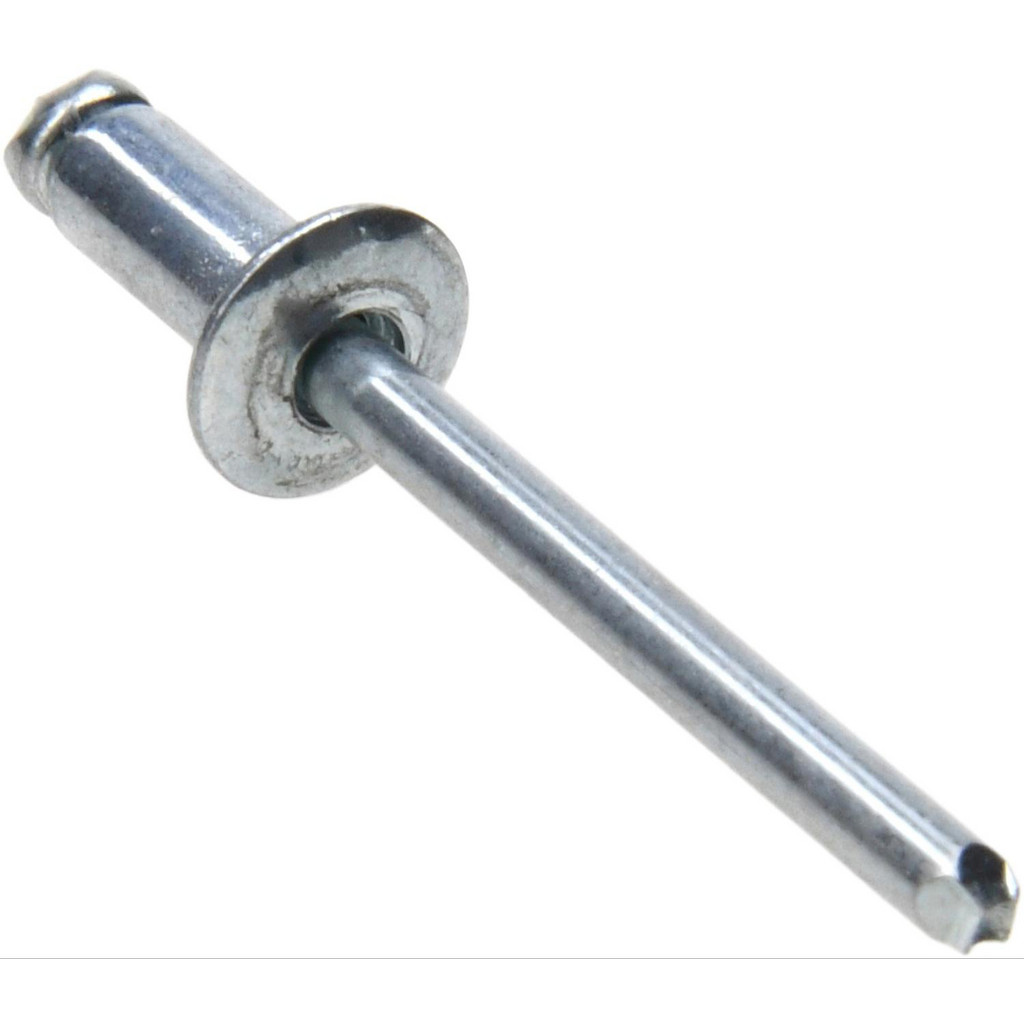Sds64 Rivet RivetKing® - Open End Blind Rivet: Size 64, Dome Head, Steel Body ...