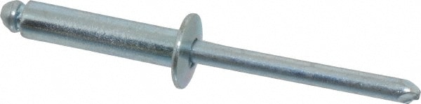 RivetKing. SBS610/P250 Open End Blind Rivet: Size 610, Dome Head, Steel Body, Steel Mandrel 