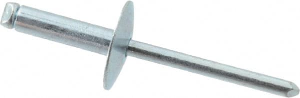 RivetKing® - Open End Blind Rivet: Size 68, Large Flange Dome Head, Steel  Body, Steel Mandrel - 67618488 - MSC Industrial Supply