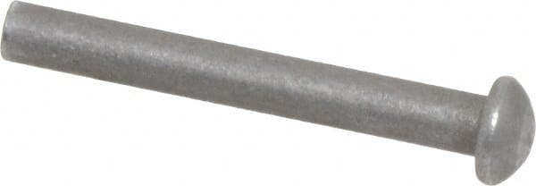Plain Finish Pack of 1/2 Pound - Approximately 133 Pieces 5/32 Diameter X 5/8 Length Solid Steel Round Head Rivet 