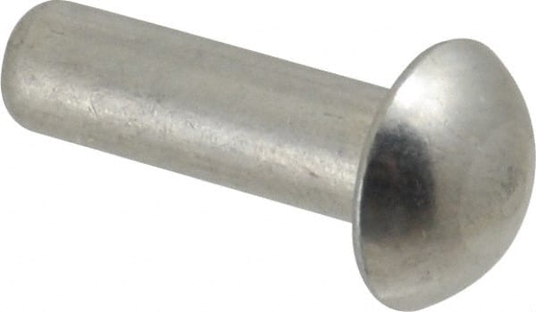 RivetKing® - 3/16″ Body Diam, Round Aluminum Solid Rivet - 67620047 - MSC  Industrial Supply