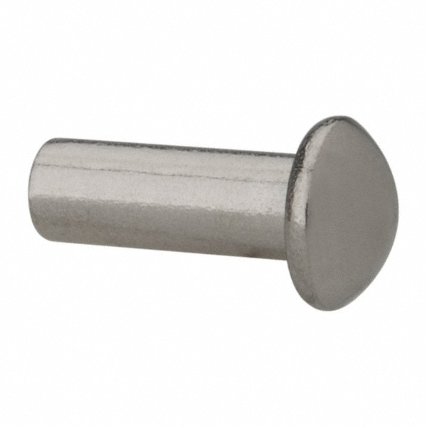 RivetKing. 18N50RRD3P 3/16" Body Diam, Round Uncoated Stainless Steel Solid Rivet Image