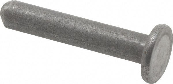 3/16" Body Diam, Countersunk Uncoated Steel Solid Rivet