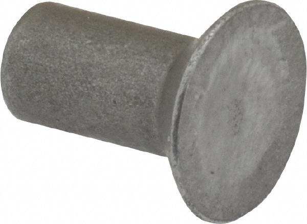 18-8 Stainless Steel Semi-Tubular Rivet, 1/4 Body Diam, 1/2 Length