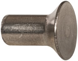 RivetKing. 18N37RC93P 3/16" Body Diam, Countersunk Uncoated Stainless Steel Solid Rivet Image