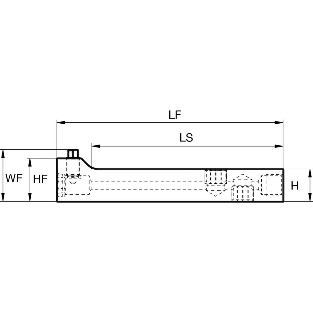 Sumitomo - Indexable Turning Toolholder: 0.000 deg Lead Angle