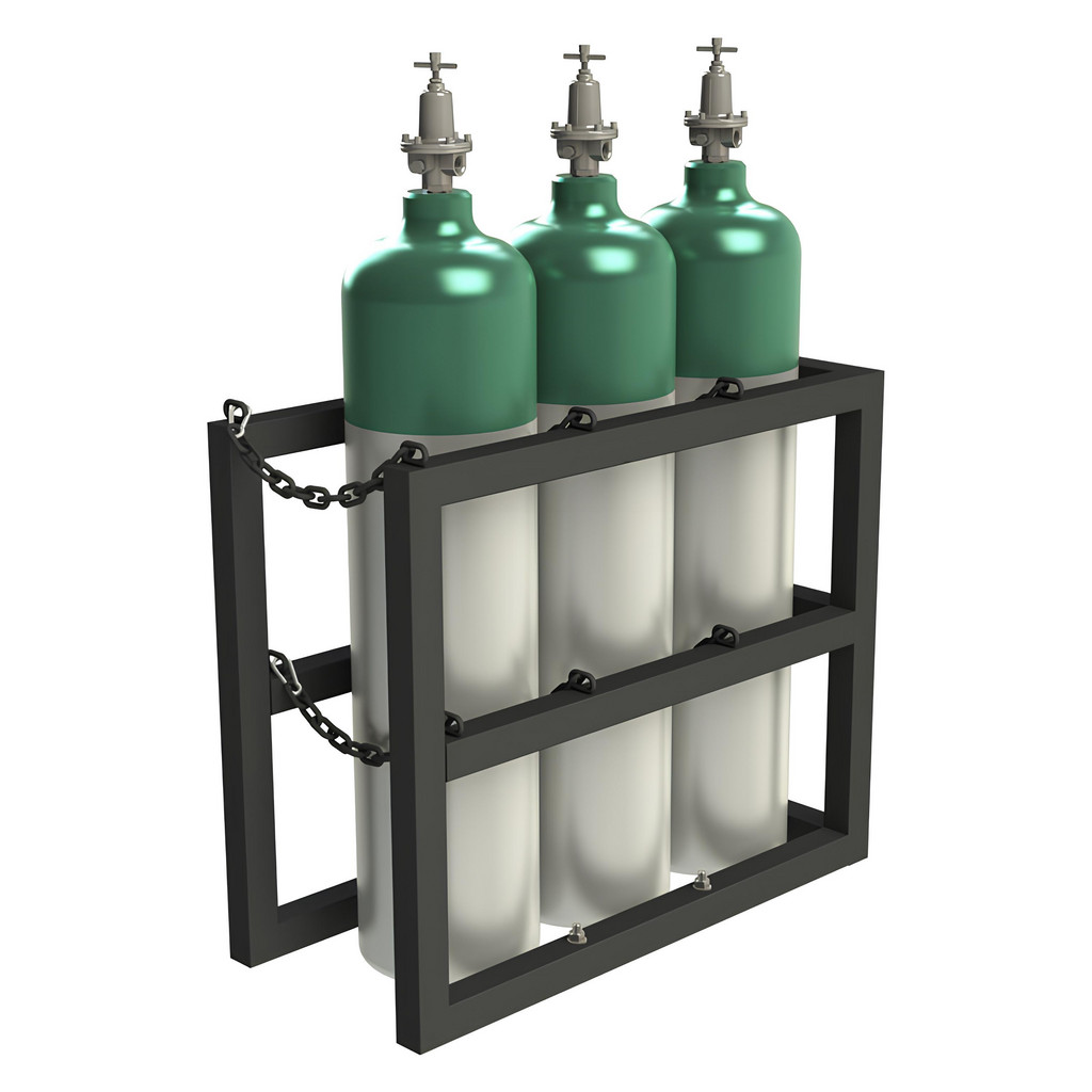 Sample Cylinder Rack Durham - Gas Cylinder Carts, Racks, Stands & Holders: Gas Cylinder Rack ...