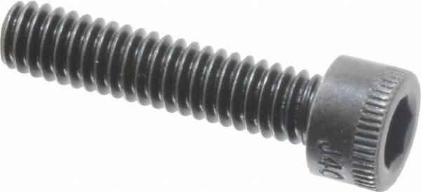 Black Oxide 1/4 Long Alloy Steel Socket Head Cap Screw Fully Threaded 8-32 UNC Thread Unbrako 1960 Series