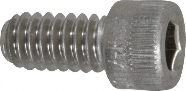 Holo-Krome PKG78054N025 Hex Head Cap Screw: 1/4-20 x 1/2", Grade 18-8 Stainless Steel, Passivated Finish Image