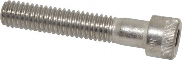 Holo-Krome PKG78106N005 Hex Head Cap Screw: 3/8-16 x 2", Grade 18-8 Stainless Steel, Passivated Finish Image