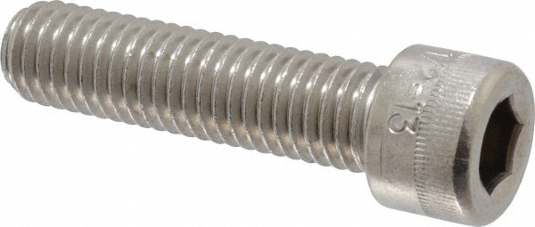 Holo-Krome PKG78120N005 Hex Head Cap Screw: 1/2-13 x 2", Grade 18-8 Stainless Steel, Passivated Finish Image