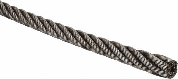 1/2" Diam, Hoisting Wire Rope, Priced as 1' Increments, 200' Total Coil Length