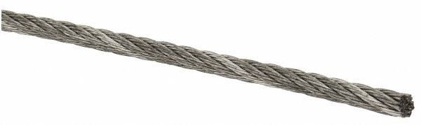 1/16" Diam, Aircraft Cable Wire, Priced as 1' Increments, 250' Total Coil Length