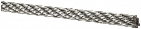 1/4" Diam, Aircraft Cable Wire, Priced as 1' Increments, 250' Total Coil Length