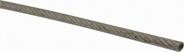 3/32" x 1/16" Diam, Coated Aircraft Cable Wire, Priced as 1' Increments, 500' Total Coil Length