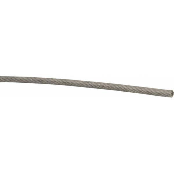 3/16" x 1/8" Diam, Coated Aircraft Cable Wire, Priced as 1' Increments, 500' Total Coil Lenth