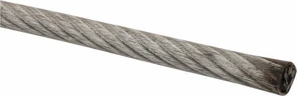 5/16" x 1/4" Diam, Coated Aircraft Cable Wire, Priced as 1' Increments, 200' Total Coil Length