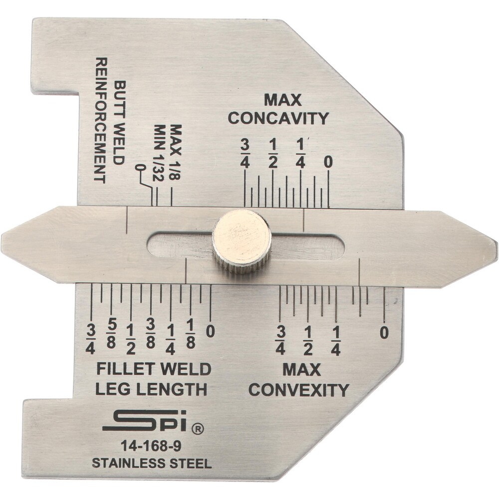1/16 to 3/4 Inch Stainless Steel Weld Gage